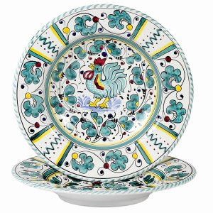 Artistica GR0002 Orvieto Rooster Pastasoup Rim Plate (pack Of 1)