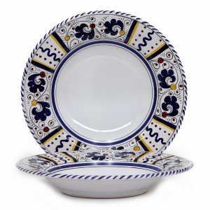 Artistica BR002W Orvieto Rooster Pastasoup Rim Plate (pack Of 1)