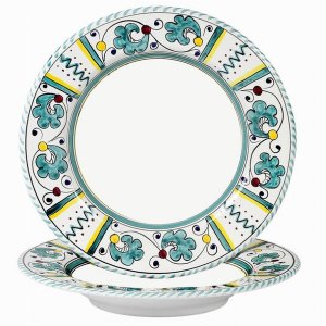 Artistica GR002W Orvieto Rooster Pastasoup Rim Plate (pack Of 1)