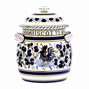 Artistica 1042-ORB Orvieto Rooster: Traditional Biscotti Jar (pack Of 