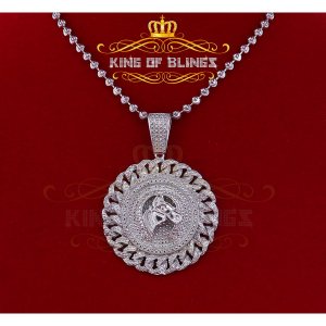 King 14103W-A119KOB 10k White Gold Finish With 0.33 Ct Real Diamond Cu