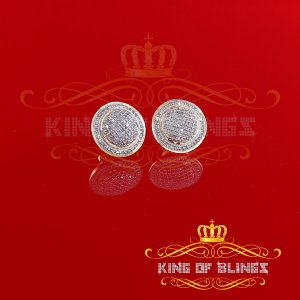 King 12666Y-A69KOB Silver Iced Out 0.33ct Hip Hop Men Women Diamond St