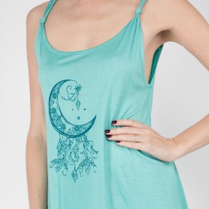 Jayli AJS19-60Wtop:AJS19-60-moon-S Messenger Top Viscose Hand Printed 