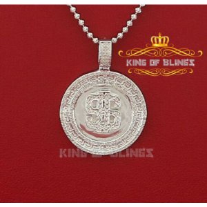 King 14211W-A59KOB 10k White Gold Finish Real 0.33ct Diamond Dollar Si