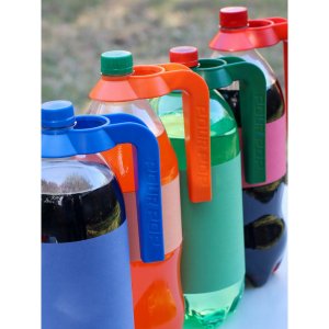 Pourpop 860005168317 - Bottle Handle - Assorted Colors (pack Of 6 Or 2