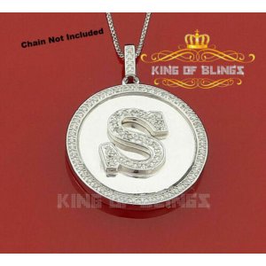 King 13602WS-A49KOB 10k White Gold Finish 0.25ct Diamond Silver Men's 