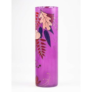 B2 7017/400/sh275 Glass Decorated Vase (pack Of 1)