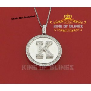 King 13602WK-A49KOB 10k White Gold Finish 0.25ct Diamond Silver Men's 