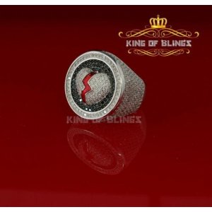 King 17854W-A29KOB 10k White Gold Finish ''broken Heart