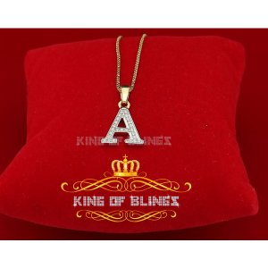 King 13642YA-A24KOB 10k Yellow Gold Finish Real Diamond 0.10ct In Silv