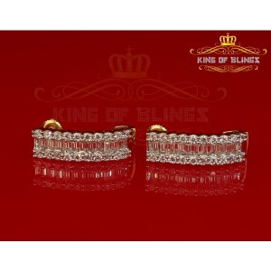 King 11417Y-A19KOB 10k Yellow Gold Finish Lab Created Diamond Silver H