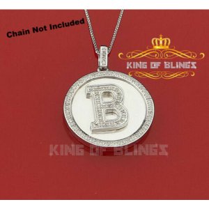 King 13602WB-A49KOB 10k White Gold Finish 0.25ct Diamond Silver Men's 