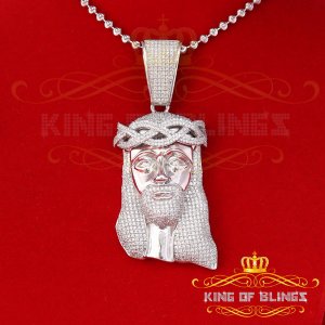 King 12920W-A149KOB 10k White Gold Finish With Lab Created Diamonds Si