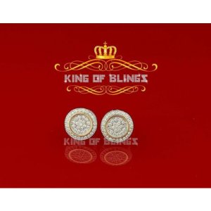 King 9943Y-A19KOB Silver Earring 10k Yellow Gold Finish Silver Women's