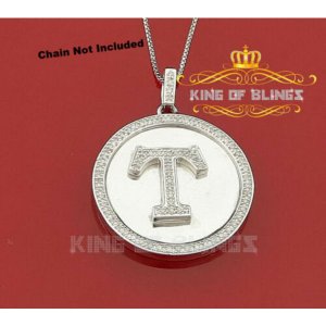 King 13602WT-A49KOB 10k White Gold Finish 0.25ct Diamond Silver Men's 