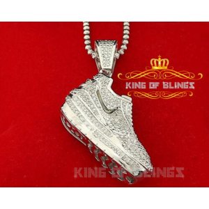 King 16007W-A79KOB 10k White Gold Finish Real Diamond 0.33ct Silver Sh