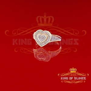 King 13589Y-A39KOB 10k Yellow Gold Finish With Real 0.15ct Diamond Hea