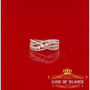 King 6618Y-A349KOB 10k Real Yellow Gold With 0.50ct Real Diamond Ladie