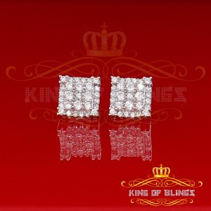 King 13980W-A22KOB Men's Elegant Diamond White Gold Sterling Silver Sc