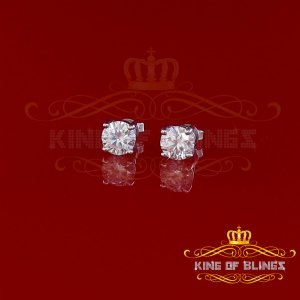 King 20034W-A349KOB 10k Real White Gold With Ct Round Vvs 'd' Color Mo