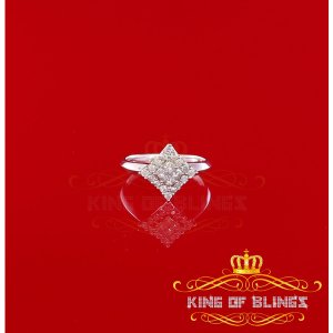 King 7554W-A249KOB 10k Real White Gold With 0.50ct Real Diamond Ladies