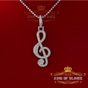 King 16425W-A25KOB 10k White Gold Finish With Lab Created Diamonds Sil