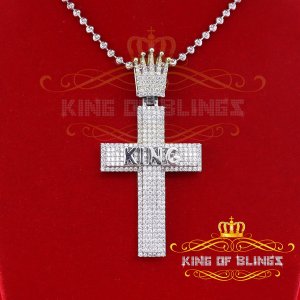 King 63612W-A89KOB 10k White Gold Finish With Lab Created Diamonds Kin