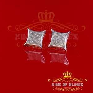 King 11646W-A55KOB 0.33 Ct. Small Diamond Stud Earrings For Women In 9