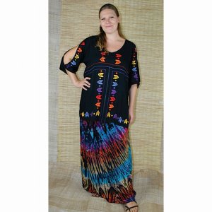 Jayli BD202Wskirt:BD202-XL Carla Skirt Rayon Long Bell Skirt (pack Of 