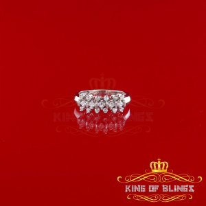 King 5248W-A379KOB 10k Real White Gold With 0.50ct Real Diamond Ladies