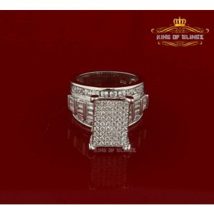 King 9967W-A39KOB 10k White Gold Finish Lab Created Diamonds Cinderell