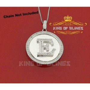 King 13602WE-A49KOB 10k White Gold Finish 0.25ct Diamond Silver Men's 