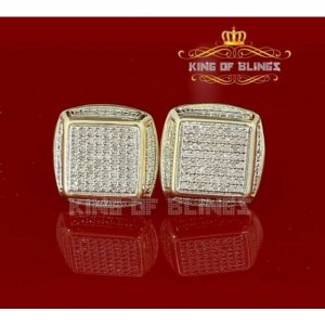 King 12883Y-A55KOB Silver Iced Out 0.33ct Hip Hop Men Women Diamond St