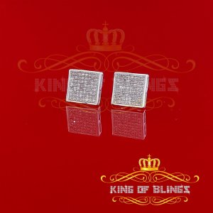 King 11647W-A55KOB 0.33 Ct. Small Diamond Stud Earrings For Women In 9