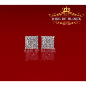 King 19104Y-A22KOB Men's Elegant Square Yellow Gold Sterling Silver Sc