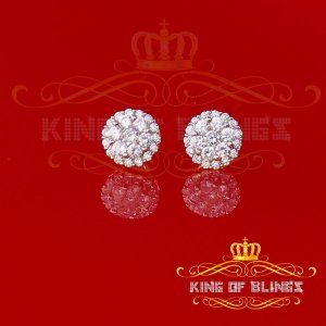 King 19325Y-A13KOB Men's Hip Hop Iced Flower Cluster Sterling Silver S