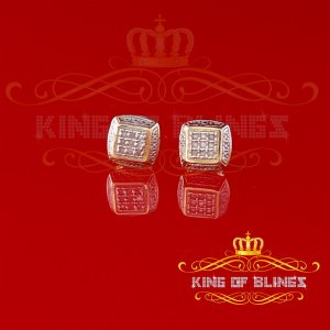 King 12788Y-A13KOB 10k Yellow Gold Finish With 0.05ct Real Diamond Men