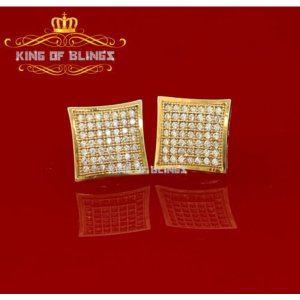 King 9580Y-A19KOB 10k Yellow Gold Finish With Lab Created Square Men's