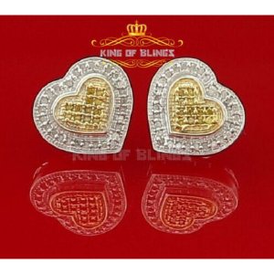 King 12794WY-A34KOB Silver Iced Out 0.15ct Hip Hop Men Women Diamond S