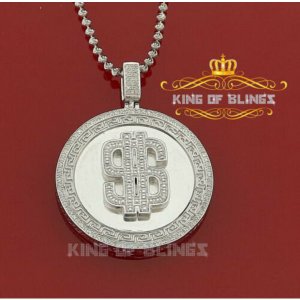 King 14210W-A69KOB 10k White Gold Finish Real 0.33ct Diamond Dollar Si