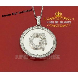 King 13602WG-A49KOB 10k White Gold Finish 0.25ct Diamond Silver Men's 