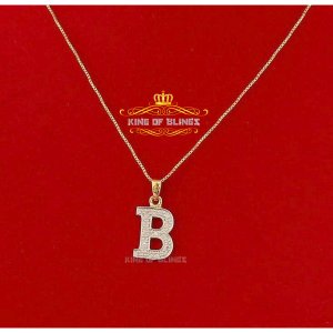 King 13642YB-A24KOB-001 10k Yellow Gold Finish Real Diamond 0.10ct In 