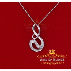 King 11336W-A29KOB 10k White Gold Finish Real Diamond Fashion Silver P