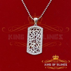 King 12171W-A29KOB 10k White Gold Finish With Lab Created Diamonds Des