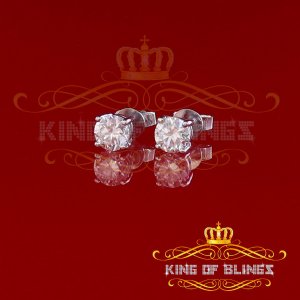 King 20032W-A149KOB 10k Real White Gold With Ct Round Vvs 'd' Color Mo