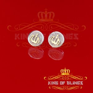 King 19693WY-A59KOB 0.33 Ct Diamond Hip Hop Earrings, Women Diamond St