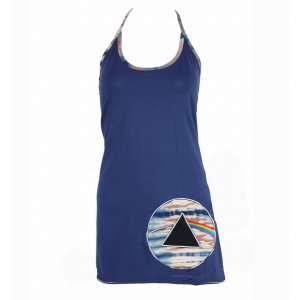 Jayli DS038DSWtop:DS038-nvy-L Dark Side Moon Top Cotton Lycra Halter T