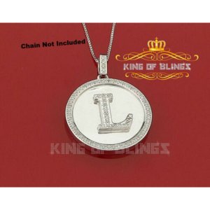 King 13602WL-A49KOB 10k White Gold Finish 0.25ct Diamond Silver Men's 