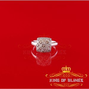 King 7847W-A299KOB 10k Real White Gold With 0.50ct Real Diamond Ladies