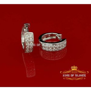 King 14336W-A19KOB Men's Hip Hop White Gold 925 Sterling Silver Iced 2